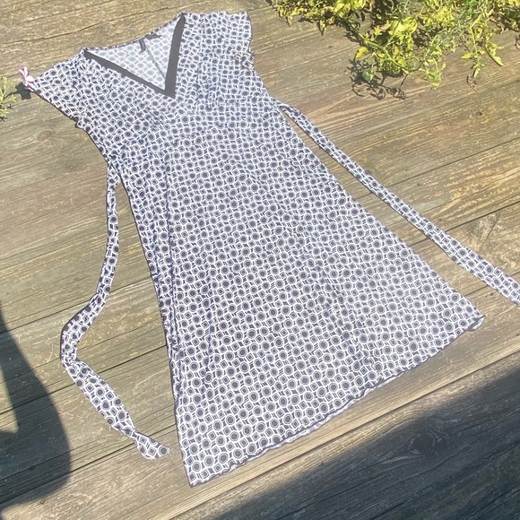 New Directions Geometric Black and White dress size Large - Picture 3 of 15